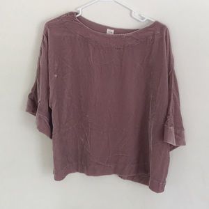 Gap velvet blush colored top